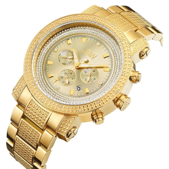 COPY - JBW Victor Men's Diamond- and Crystal Watch